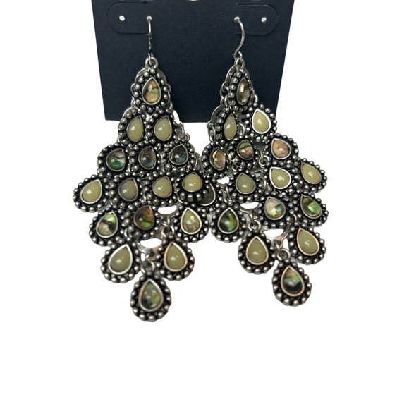 By Gennaro Stone Beaded Layered Dangle Earrings - Picture 4 of 5